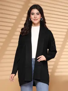 Mafadeny Women Longline Front Open Shrug