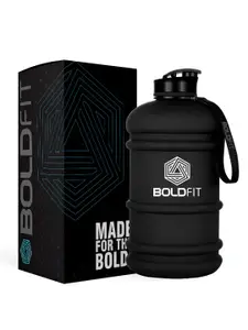 BOLDFIT Black Printed Water Bottle 2.2 Ltr