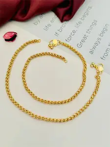 Anouk Set Of 2 Gold-Plated Anklets