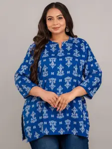 Fashion Zest Women Plus Size Ethnic Motifs Printed Kurti