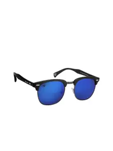 Walrus Men Wayfarer Sunglasses with Polarised and UV Protected Lens WSGM-MCHL-030202D