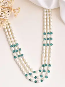 Silvermerc Designs Silver-Plated Pearls Layered Necklace