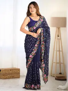 Anouk Embellished Embroidered Saree