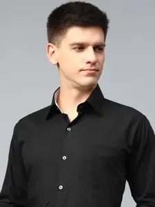 Hancock Men Premium Slim Fit Solid Egyptian Cotton Wrinkle Free Formal Shirt