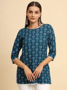 Anouk Rustic Women Geometric Printed Short Kurti