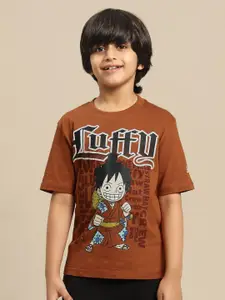 Kids Ville Boys One Piece Graphic Anime Printed Pure Cotton Tshirt