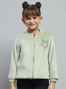 Monte Carlo Girls Embellished Mock Collar Sweatshirt