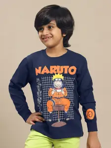 Kids Ville Boys Naruto Graphic Anime Printed Round Neck Cotton T-shirt