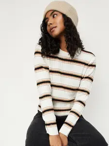 max Women Striped Pullover