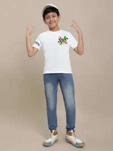 Kids Ville Boys Hot Wheels Graphic Printed Pure Cotton Tshirt