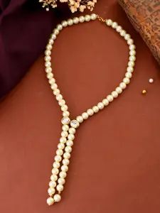 Silvermerc Designs Gold-Plated Pearls Necklace