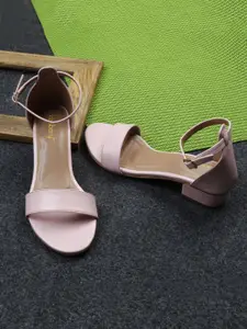 DressBerry Women PU Block Sandals