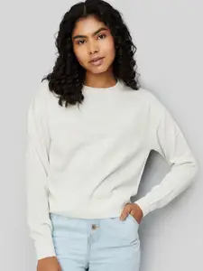 max Women Round Neck Long Sleeves Pullover