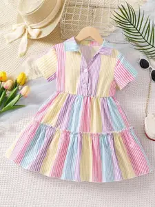 BAESD Girls Print Fit & Flare Dress