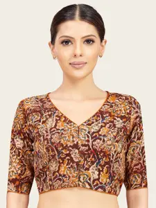 Studio Shringaar Printed Pure Cotton Saree Blouse