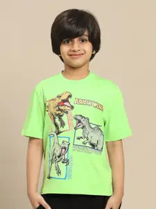 Kids Ville Boys Jurassic World Graphic Printed Pure Cotton Tshirt