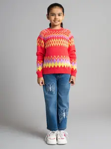 Ed-a-Mamma Girls Self Design Pullover