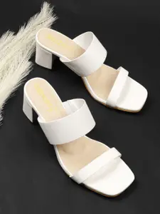 DressBerry PU Block Sandals