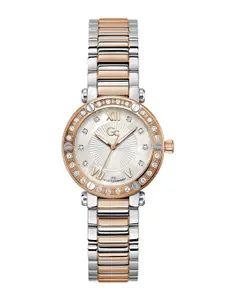 GC GUESS COLLECTION Aura White Round Dial Women Quartz Analog Watch - Z49001L1MF