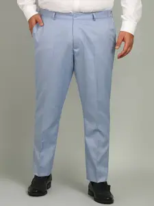 VEI SASTRE Plus Size Sky Blue Formal Trouser