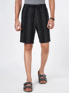 7 Alt by Pantaloons Men Striped Slim Fit Shorts