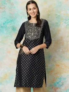 Melange by Lifestyle Women Ethnic Motifs Embroidered Kurta