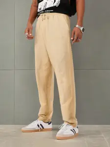 Kook N Keech Men Relaxed Fit Washed Effect Track Pants