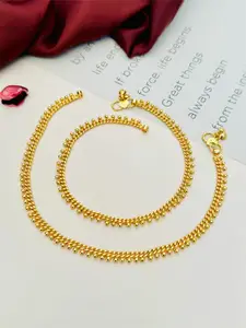 Anouk Set Of 2 Gold-Plated Anklets
