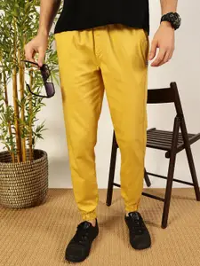 Thomas Scott Men Regular Fit Classic Easy Wash Mid-Rise Woven Joggers