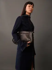 MANGO Pure Cotton Straight Denim Skirt