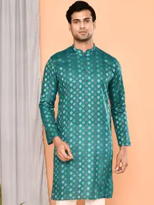 MAAHI FABS Men Geometric Thread Work Kurta