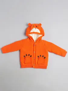 Ed-a-Mamma Baby Boys Animal Printed Hooded Sweater