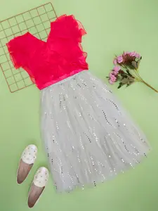 Pantaloons Junior Embellished Fit & Flare Dress