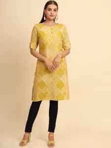 Anouk Rustic Women Geometric Printed Kurta