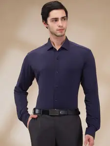 Park Avenue Men Spread Collar Solid Nylon Slim Fit Formal Shirt