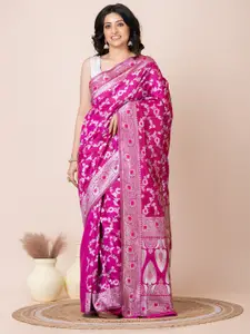 Laa Calcutta Woven Design Zari Banarasi Saree