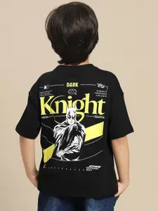 Kids Ville Boys Batman Graphic Printed Pure Cotton Tshirt