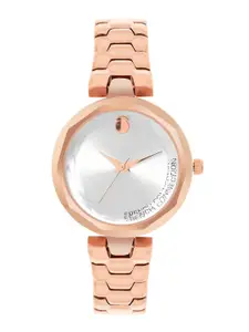 French Connection Women Stainless Steel Bracelet Style Straps Analogue Watch FCH09RGM