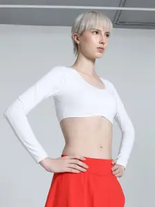 Puma Women Skinny Fit Crop T-shirt