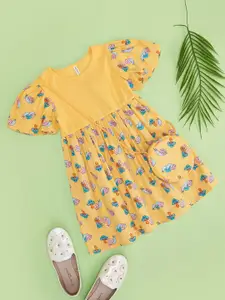 Pantaloons Juniors Girls Animal Printed Fit & Flare Dress