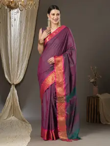 KALINI Woven Design Zari Taant Saree