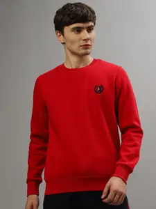 Iconic Men Solid Round Neck Cotton Pullover Sweatshirt