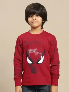 Kids Ville Boys Graphic Printed Round Neck Cotton Pullover Sweatshirt