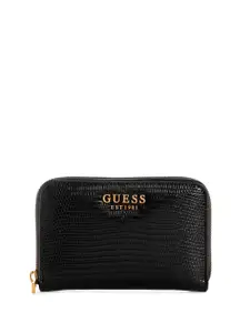 GUESS Women Textured PU Zip Around Wallet