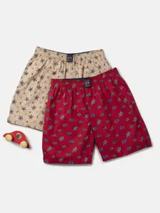 Jockey Boys Pack of 2 Super Combed Mercerized Cotton Printed Boxer Shorts-UB08