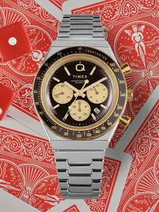 Timex Men Embellished Dial & Stainless Steel Straps Analogue Watch TW2W64200UJ