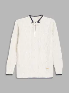 Blue Giraffe Boys Cable Knit Woollen Pullover Sweater