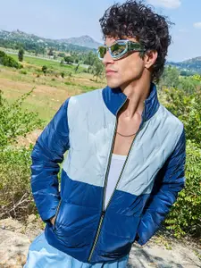 Campus Sutra Men Colourblocked Lightweight Quilted Jacket