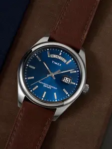 Timex Men Dial & Leather Straps Analogue Watch TW2W57200UJ