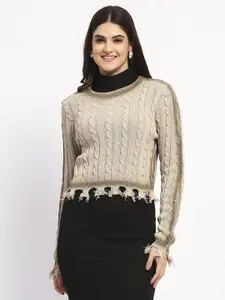 Madame Women Cable Knit Pullover